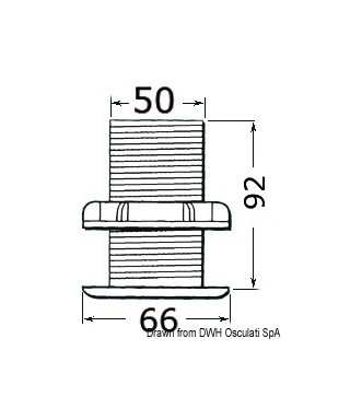 Raymarine E26009 Transducteur en plastique passe-coque câble de 9 m