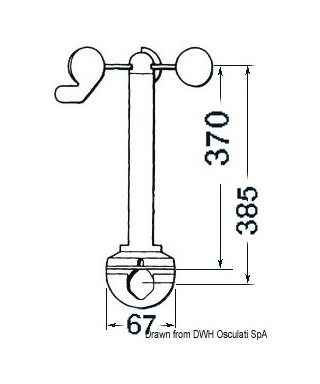 Raymarine Wind Z195 Transducteur 20m cable