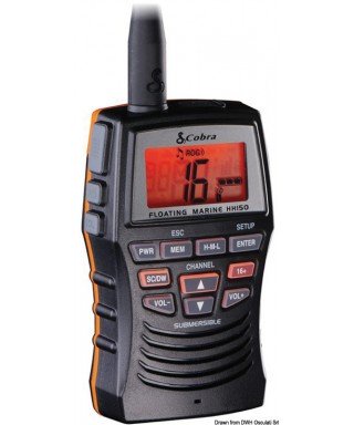 COBRA MARINE MR HH150FLTE VHF portable