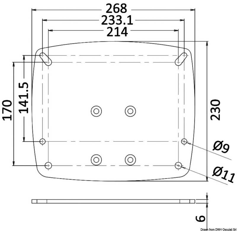 Base pour antennes Radome 1