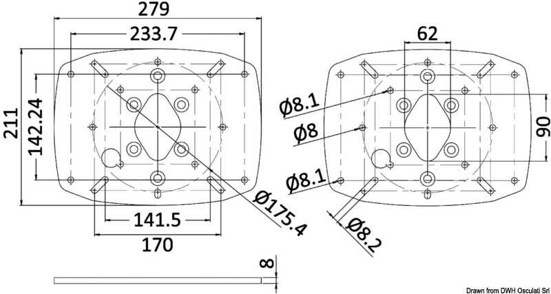 Base pour antennes paraboliques jusqu'à 30 cm 12 ''