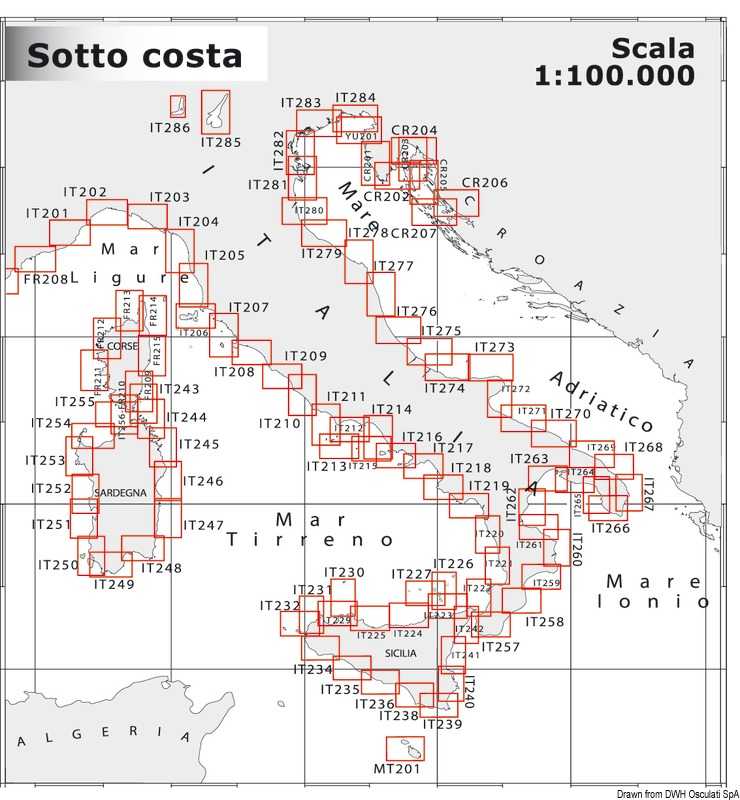 Carte Navimap FR209-FR210 De Solenzara à Bonifacio avec l’Ile Cavallo, Lavezzi et Razzoli