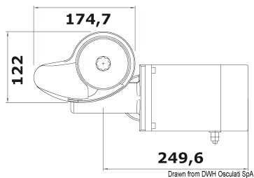 Treuil Italwinch Smart 700W 12V 8mm haut avec cloche