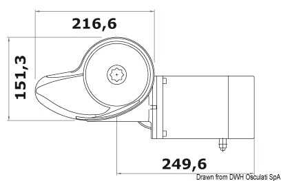 Treuil Italwinch Smart Plus 1500W 24V 10mm haut avec cloche
