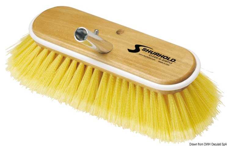 Brosse 10 pouces fibres souples jaunes