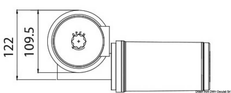 Treuil ITALWINCH Smart R1 12V 500W 6mm base ronde sans cloche