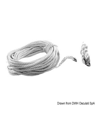 Cordage et maillon à riveter 10 mm pour guideaux