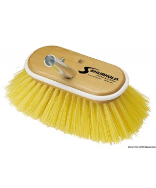 Brosse 6 pouces fibres moyennes jaunes