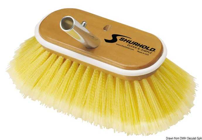 Brosse 6 pouces fibre souples jaunes