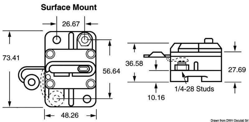 Coupe-circuit extérieur 60A pour guideaux et propulseurs