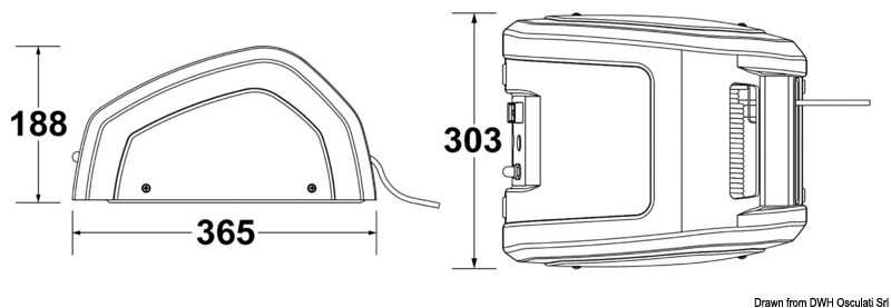 LEWMAR Captive CRW400 captive reel windlass