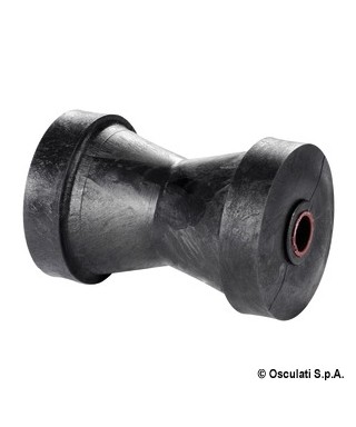 Rouleau central noir 130mm diamètre 80mm trou 16mm