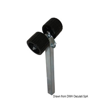 Rouleau latéral pivotant 30mm diamètre rouleaux 100mm