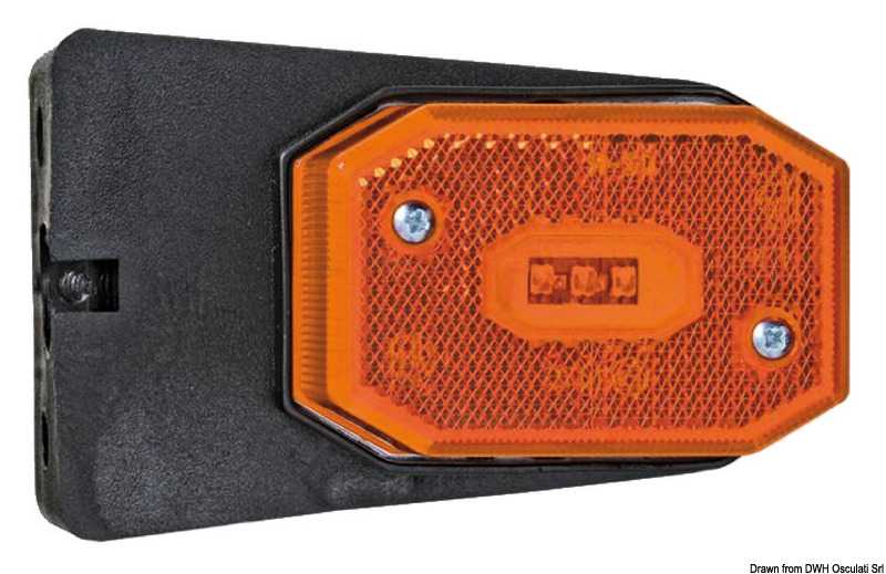 Feu avant à LED avec étrier lumière orange