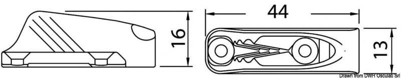 Coinceur CLAMCLEATS CL 263 pour écoutes de 1-4mm