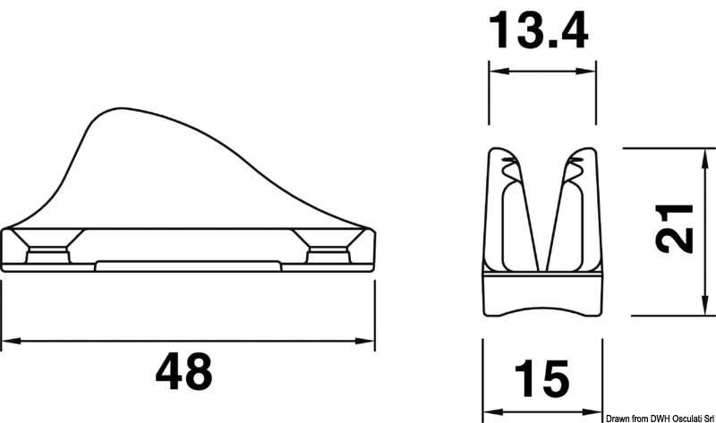 Coinceur CLAMCLEATS CL 222 pour écoutes 3-6mm