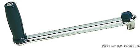 Poignée pour winch inox poli miroir 250 mm