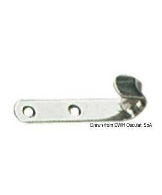 Etais pour fixation haubans en inox de 15x1,5 mm avec pivot diamètre 6 mm