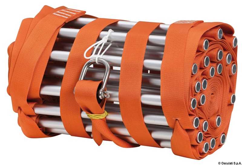 Echelle de mat hauteur 14m couleur orange