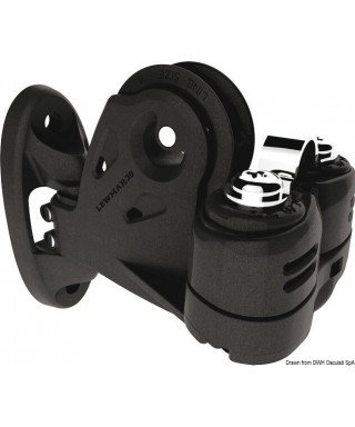 Tourette pivotante avec coinceur Control diamètre 30mm pour bouts 8mm noire