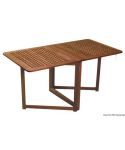 Table teck pliante 78x145x70 cm avec pieds à compas