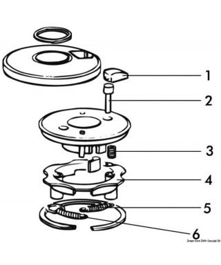 goupille en inox pour couplage winch à 3 vitesses