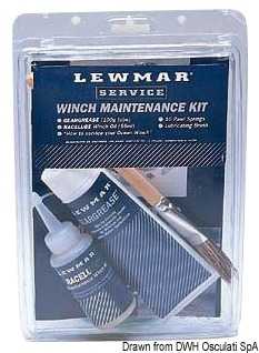 Kit de maintenance winch LEWMAR huile graisse pinceau et 10 ressorts