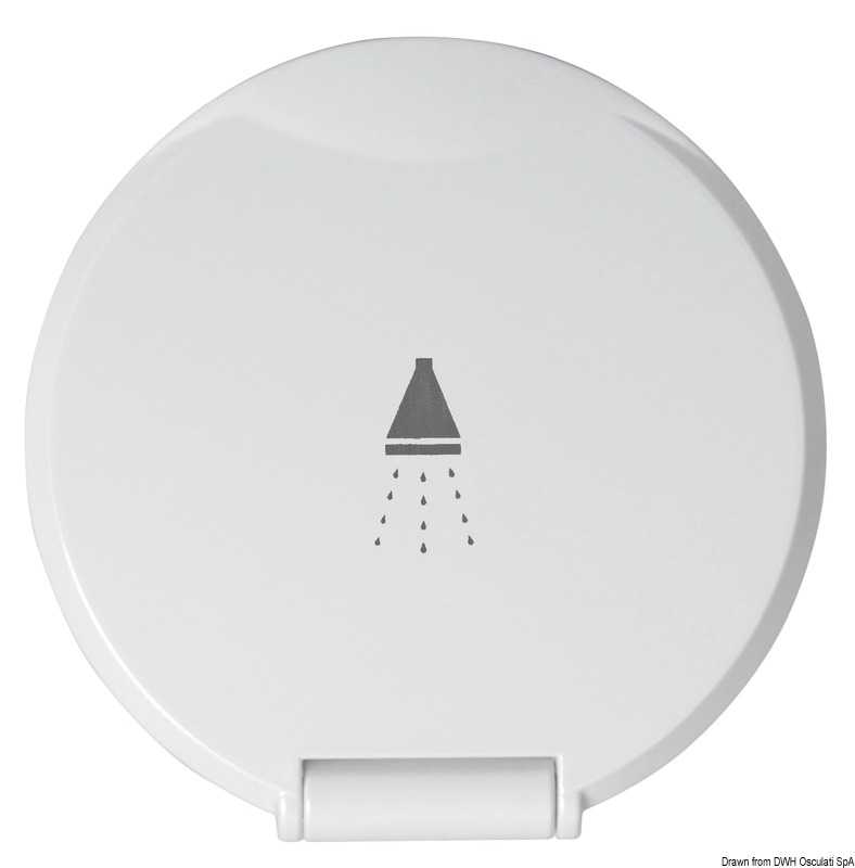 Coffret douche blanc Classic Evo tuyau PVC 4 mm Montage à la verticale