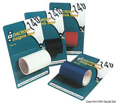 Ruban adhésif 75mm x 1,5m blanc PSP Dacron Insigna