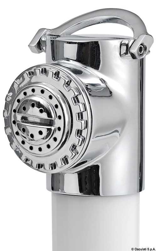 Douche inox New Edge tuyau nylon blanc 4 m