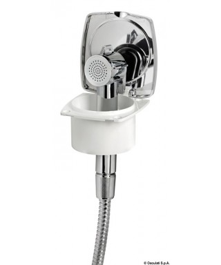 Coffret douche chromé New Edge tuyau inox 2,5 m