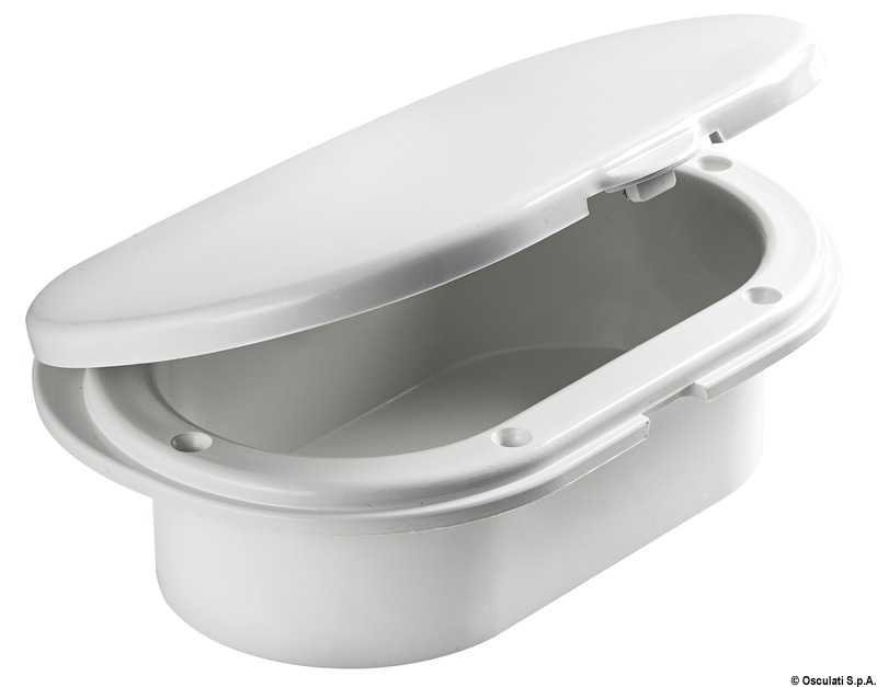 Coffret douche Oval + porte sortie arrière 185x131mm