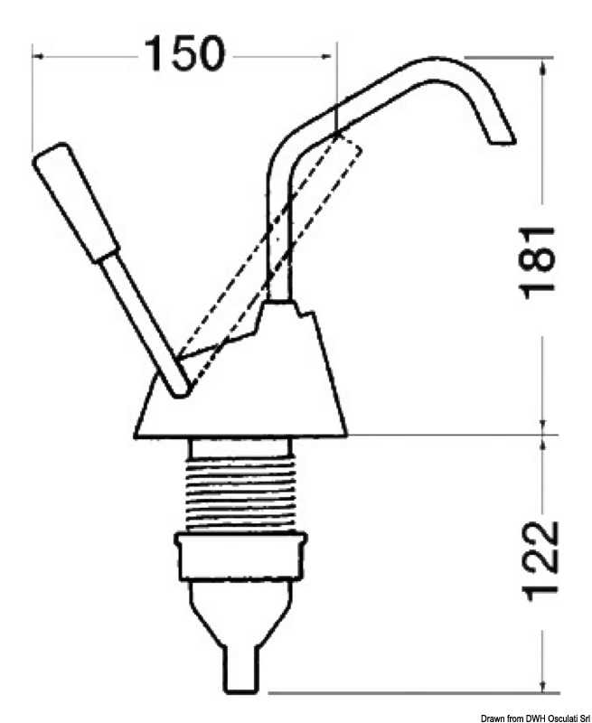 Pompe manuelle Whale Flipper MK4