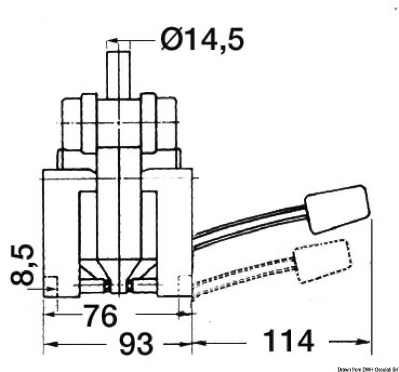 Pompe à pédale pour lavabo à double effet