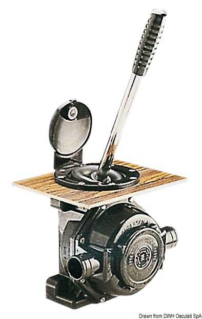 Pompe Whale MKV membrane en néoprène 75 l/min Derrière cloison