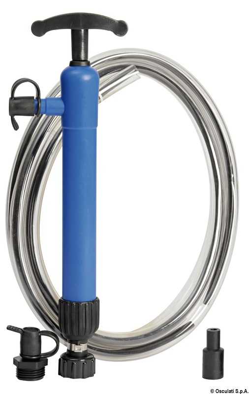 Pompe manuelle pour aspiration huile tuyau 390 mm