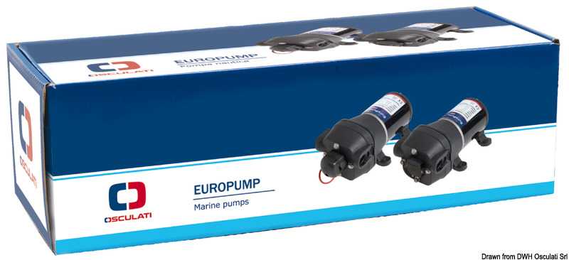 Autoclave Europump 12 4 soupapes 12V Débit 12,5L/m peut fonctionner à sec