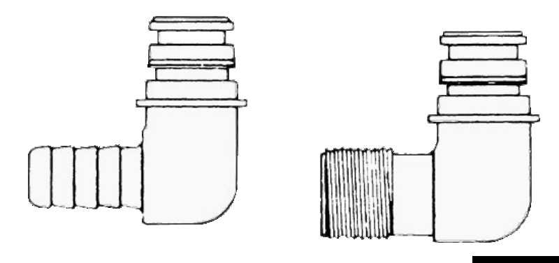 Raccord de rechange pour pompes Flojet fileté 1/2"