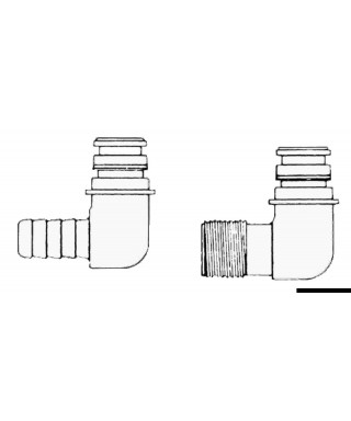 Raccord de rechange pour pompes Flojet fileté 1/2"