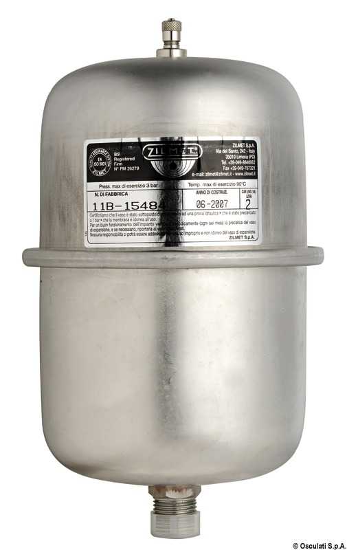 Vase d'expansion pour autoclaves et chauffe eau 1 L