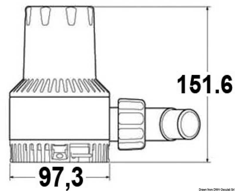 Pompe de fond de cale Attwood Heavy Duty 24V 3,5A Débit 130 L/m