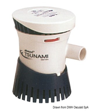 Pompe de fond de cale Attwood Tsunami 12V Débit 38 L/m