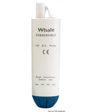 Pompe immergée Whale 12V 3A Débit 11 L/m