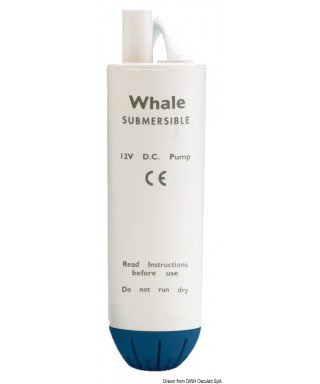 Pompe immergée Whale 24V 1,6A Débit 11 L/m