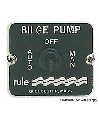 Interrupteur Rule pour pompes de cale 3 positions 12/24 volt