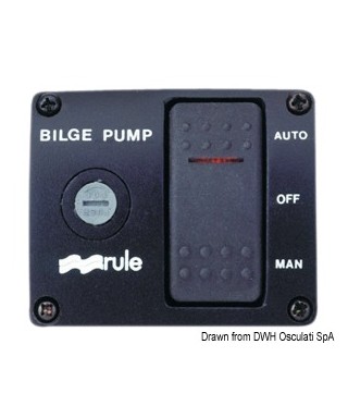 Interrupteur Rule DeLux pour pompes de cale 12V 3 positions