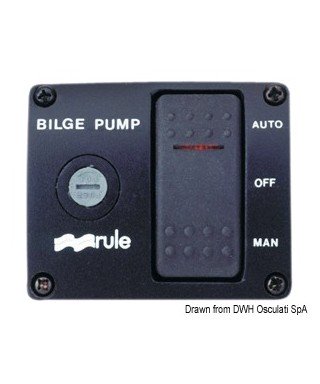 Interrupteur Rule DeLux pour pompes de cale 24V 3 positions