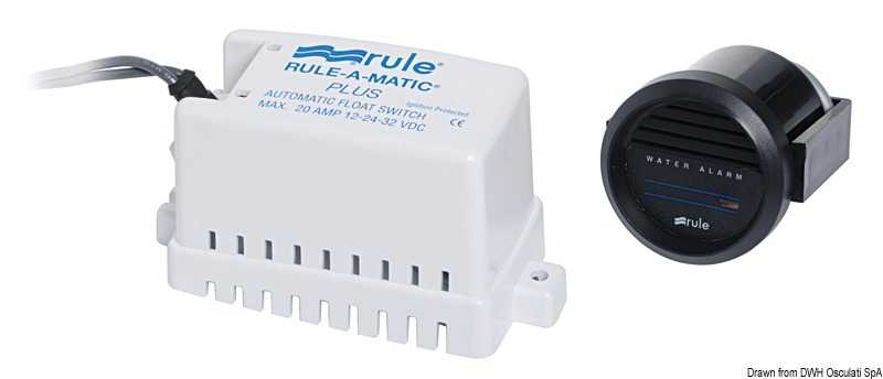 Alarme Rule niveau eau cale 12V visuel et sonore