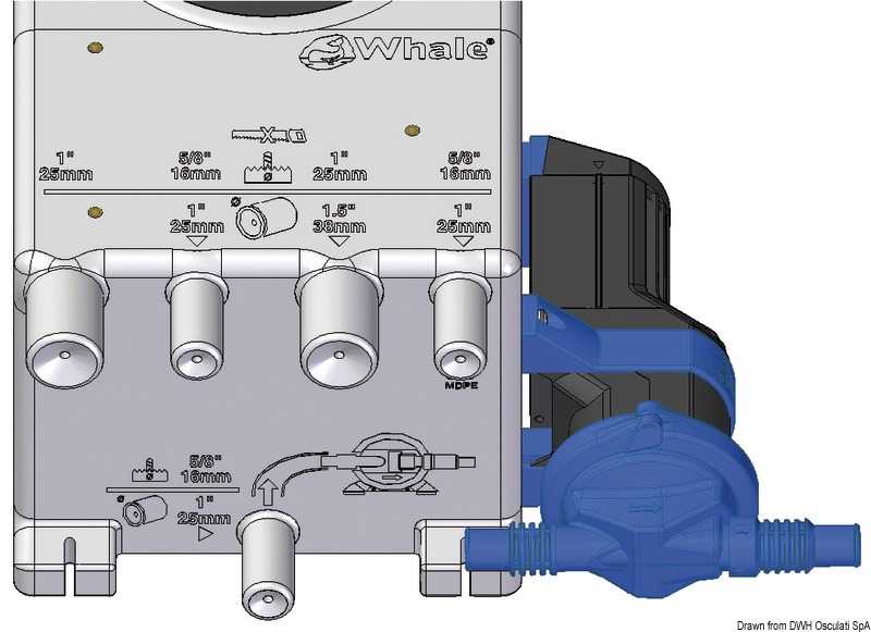 Collecteur eaux usées WHALE 8,1 L avec capteur IC 