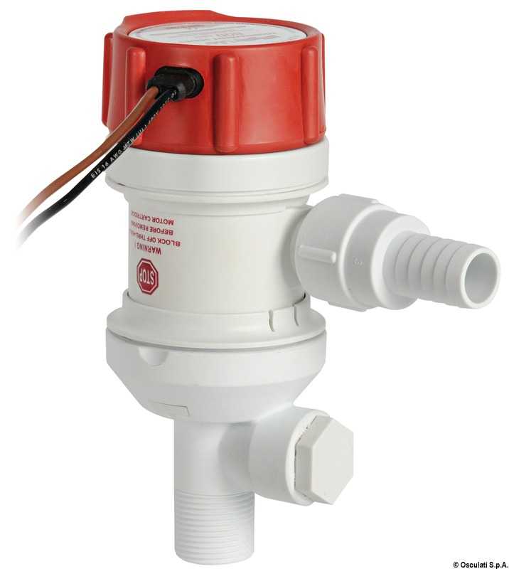 Pompe aératrice pour viviers evacuation interne Débit 45L/m